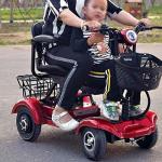 PRABOS Heavy Duty 4 Wheel Two-Seater Scooter