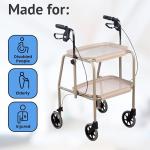 Homecraft Walker Trolley with Wheels and Trays