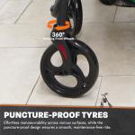 MobiQuip Lightweight 4-Wheel Rollator with Seat