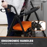 MobiQuip Lightweight 4-Wheel Rollator with Seat