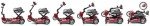 Drive Medical Megatronn Automatic Folding Mobility Scooter - Red