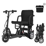 WISGING Folding Electric 3-Wheel Mobility Scooter