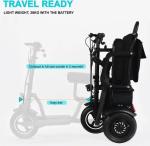 Lightweight Folding 3-Wheel Electric Scooter with Dual Motors