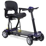 eDrive Automatic Folding Travel Mobility Scooter - Purple