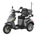 VELECO Draco 3-Wheel Mobility Scooter - Gray