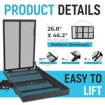 Foldable Hitch Cargo Carrier for Mobility Scooters