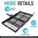 Foldable Hitch Cargo Carrier for Mobility Scooters