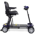 eDrive Automatic Folding Travel Mobility Scooter - Purple