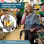 Mobiclinic® Foldable Shopping Trolley with Seat