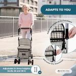 Mobiclinic® Foldable Shopping Trolley with Seat