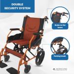 Mobiclinic® Folding Wheelchair with Lightweight Design