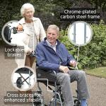 Days Lightweight Folding Wheelchair with Adjustable Footrests