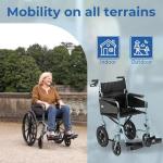Days Lightweight Folding Wheelchair with Adjustable Footrests