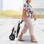 Lightweight Folding Wheelchair with 360° Handlebars