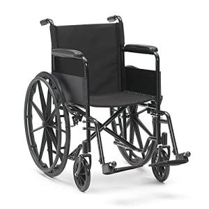 Drive Devilbiss Black Sport Folding Wheelchair, 24" Wheels