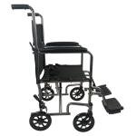Folding Lightweight Attendant Transfer Wheelchair ECTR06-BLK