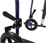 Aidapt Folding Lightweight Attendant Wheelchair with Brakes