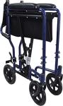 Aidapt Folding Lightweight Attendant Wheelchair with Brakes