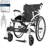 Lightweight Folding Wheelchair with Double Brakes
