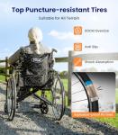 Lightweight Folding Wheelchair with Double Brakes