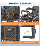 Lightweight Folding Wheelchair with Double Brakes
