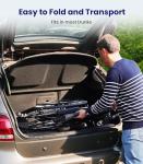 Lightweight Folding Wheelchair with Double Brakes