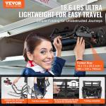 VEVOR Ultra-Lightweight Foldable Transport Wheelchair for Adults