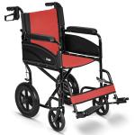 Lightweight Folding Wheelchair with Adjustable Footrests