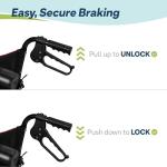 Lightweight Folding Wheelchair with Adjustable Footrests