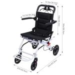 Washranp Ultra Lightweight Folding Wheelchair for Travel