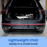 Washranp Ultra Lightweight Folding Wheelchair for Travel