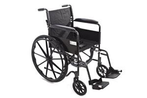Half Folding Self Propelled Wheelchair with Safety Seatbelt