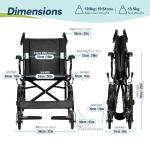 Lightweight Folding Wheelchair for Easy Travel