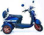 Blue Retro 3-Wheel Mobility Scooter