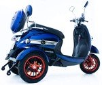 Blue Retro 3-Wheel Mobility Scooter