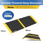 Portable Anti-Slip Wheelchair Ramp for Steps