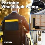 Portable Anti-Slip Wheelchair Ramp for Steps