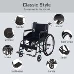Lightweight Foldable Self-Propelled Mobility Wheelchair