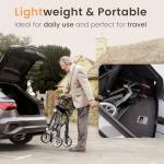 Uplivin Trive 4-Wheel Rollator with Seat