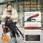 Uplivin Trive 4-Wheel Rollator with Seat