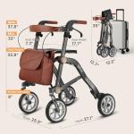 Uplivin Trive 4-Wheel Rollator with Seat