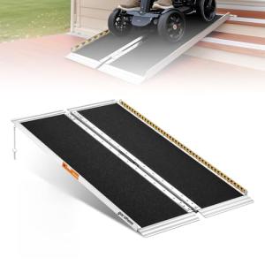 4FT Foldable Aluminum Wheelchair Ramp for Home