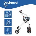 Days Breeze 4-Wheel Indoor Rollator with Basket