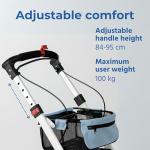 Days Breeze 4-Wheel Indoor Rollator with Basket