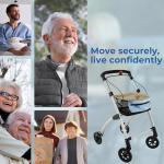 Days Breeze 4-Wheel Indoor Rollator with Basket