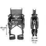 Pepe Foldable Self-Propelled Wheelchair for Adults