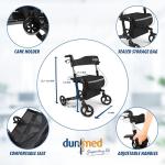 Dunimed Lightweight Foldable Rollator for Seniors