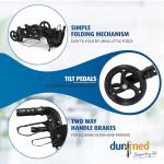 Dunimed Lightweight Foldable Rollator for Seniors