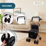 Mobiclinic® Foldable Shopping Trolley with Seat