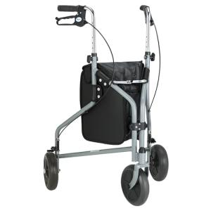 Tri-Wheel Folding Walker with Adjustable Height